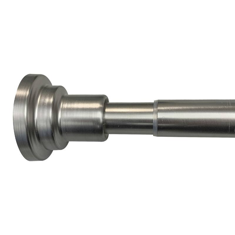 Design House Satin Nickel Classic Adjustable 42 to 72-inch Bathroom Shower Rod - Satin Nickel - Satin Nickel