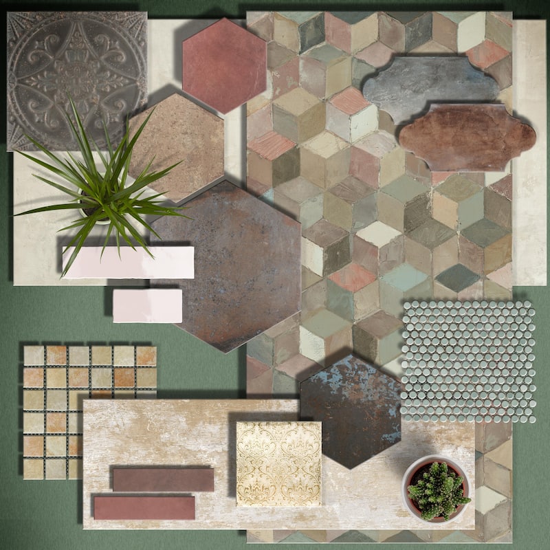 Merola Tile Pictura Veleia 23-1/2" x 47" Porcelain Floor and Wall Tile