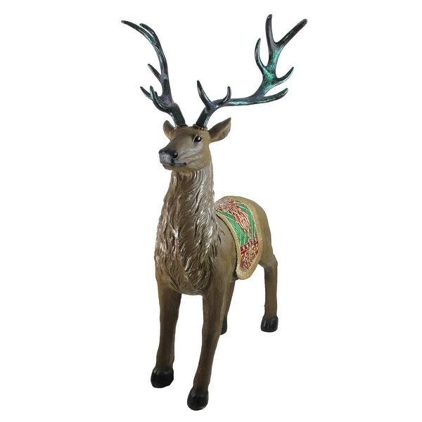 Shop 5 Commercial Grade Standing Reindeer Fiberglass Christmas Outdoor Decoration Overstock 27195843