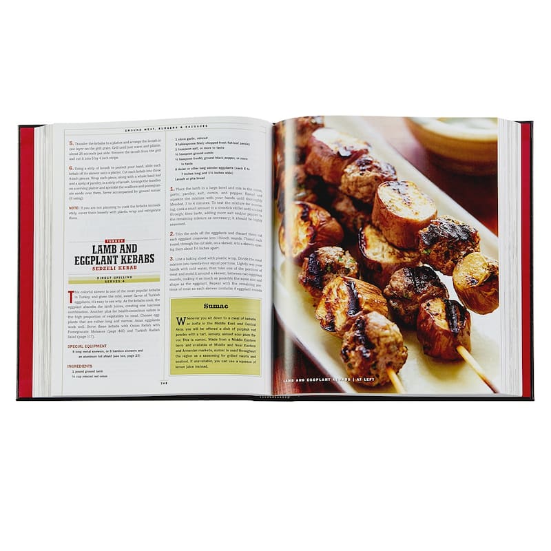 Graphic Image The Barbeque Bible Coffee Table Book, Leather, Black