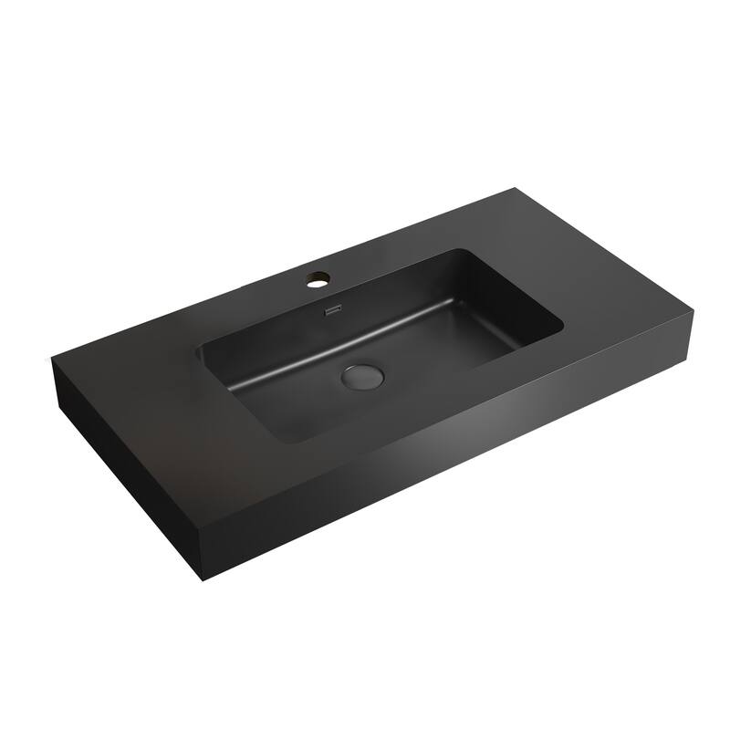Topcraft Quartz Bathroom Vanity Sinks - 36"