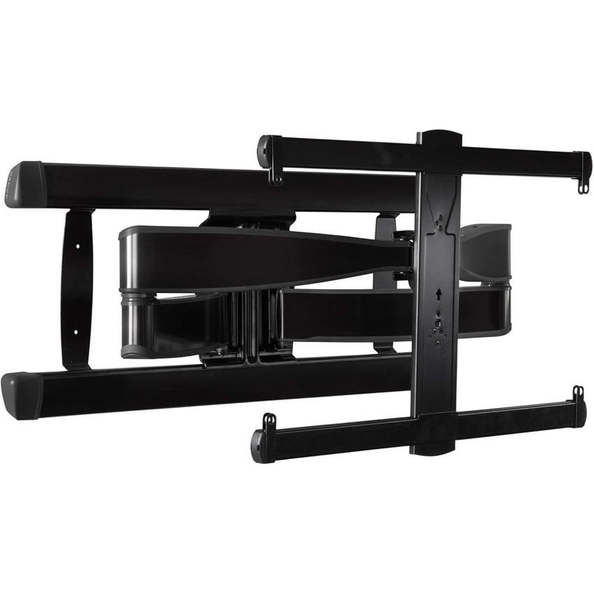 Full Motion Wall Mount for 42"-90" TVs, 125lbs - Extend, Swivel, Tilt - Easy 3-Step Install with Hardware - Black