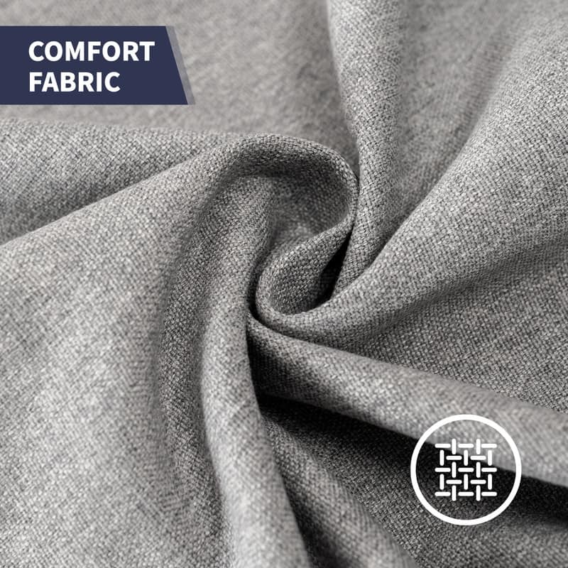 Mixoy 2 Piece Living Room Sofa Set with Rivet Design,Linen 3-Seater Sofa Couch,Loveseat Sofa/Single Sofa Chair