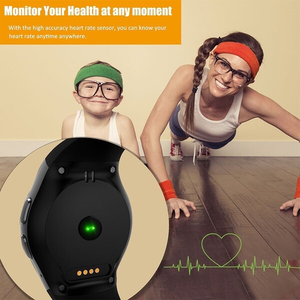 agptek bluetooth smart watch phone sim tf sleep monitor heart rate monitor for ios android