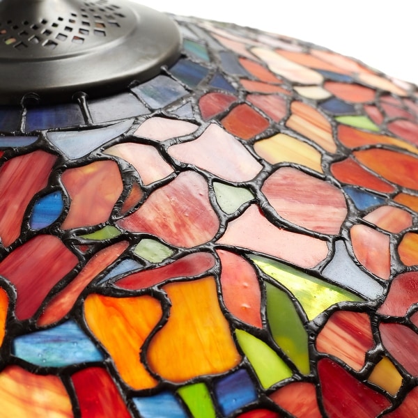 Red stained glass lamp shop