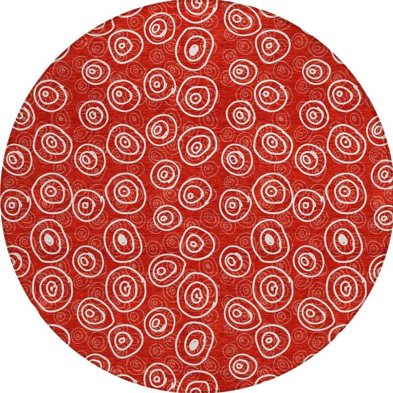 HomeRoots Geometric Transitional Rectangle Outdoor Rug