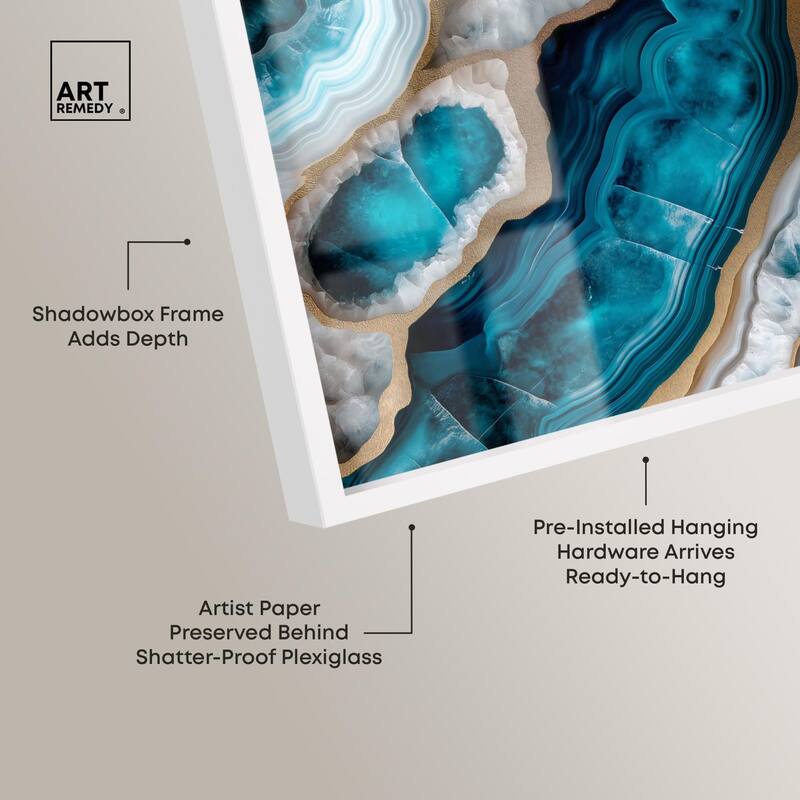 Opaline Undulation Shadowbox by Art Remedy