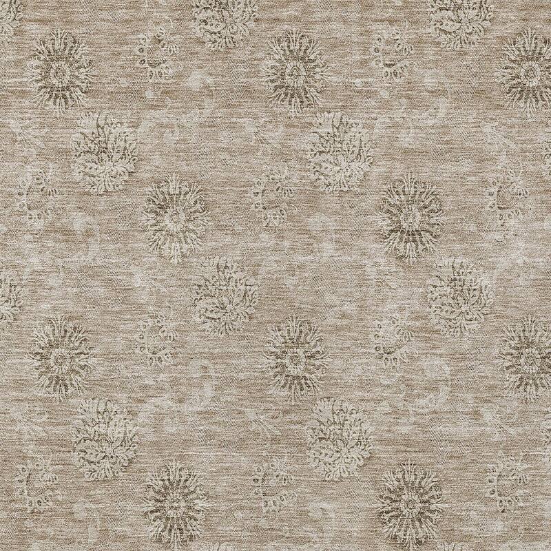 HomeRoots Floral Transitional Rectangle Outdoor Rug