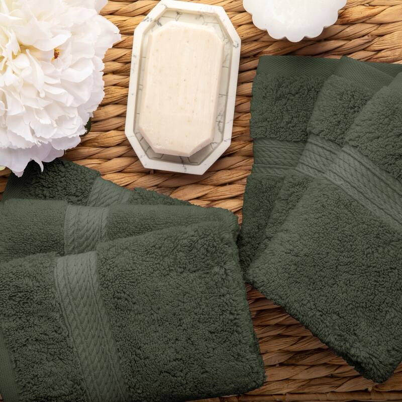 Superior Marche Egyptian Cotton 6 Piece Face Towel Set