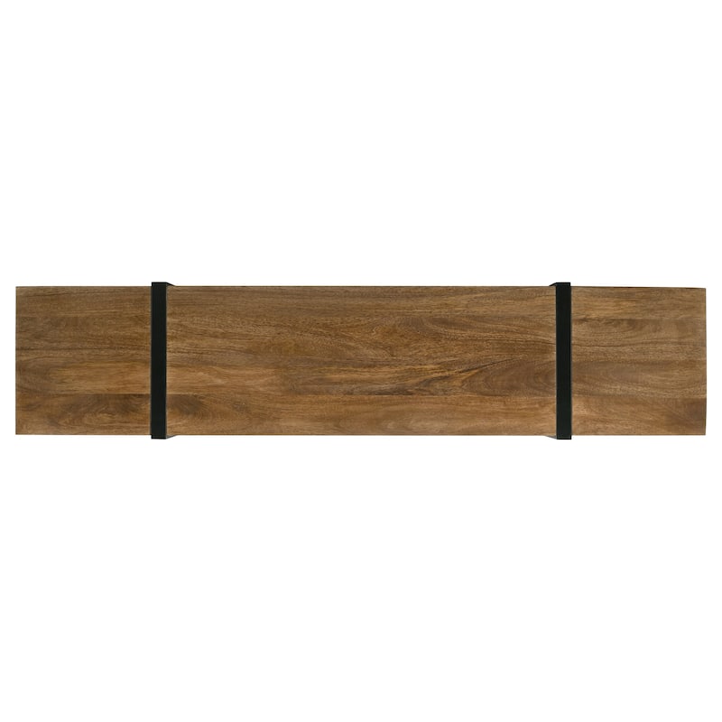Otto 5-Drawer Mango Wood 70" TV Stand Media Console Brown