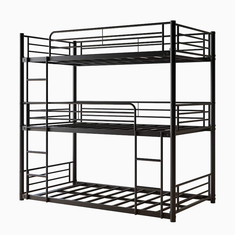 Twin Size Metal Platform Frame with Ladders