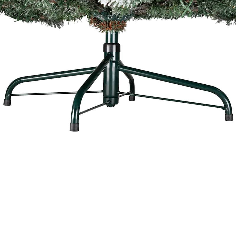 Real Touch™ Pre-Lit Flocked Grand Teton Pine Artificial Christmas Tree - 7.5' Warm White LED - 7.5 Foot