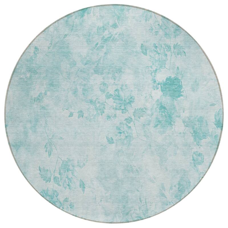 HomeRoots Floral Transitional Rectangle Outdoor Rug