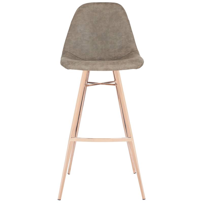SAFAVIEH Utako -29 Inch Brown/ Copper Bar Stool - 18.5" x 20" x 43" - 19Wx19Dx43H