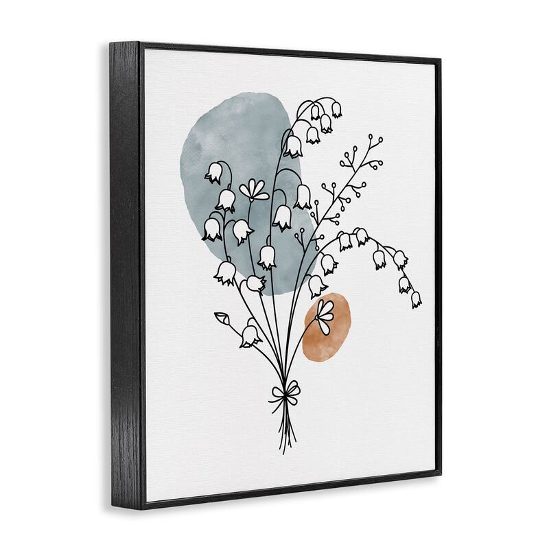 Stupell Lily of the Valley Wildflower Framed Giclee Art, Design by JJ Design House LLC