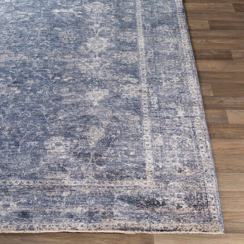 Livabliss Vintage Lincoln Border Area Rug