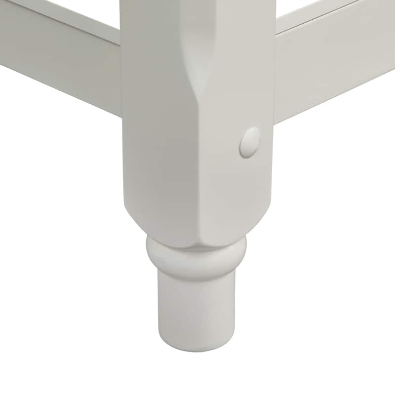 Simple Living Cottage White Round Dining Table