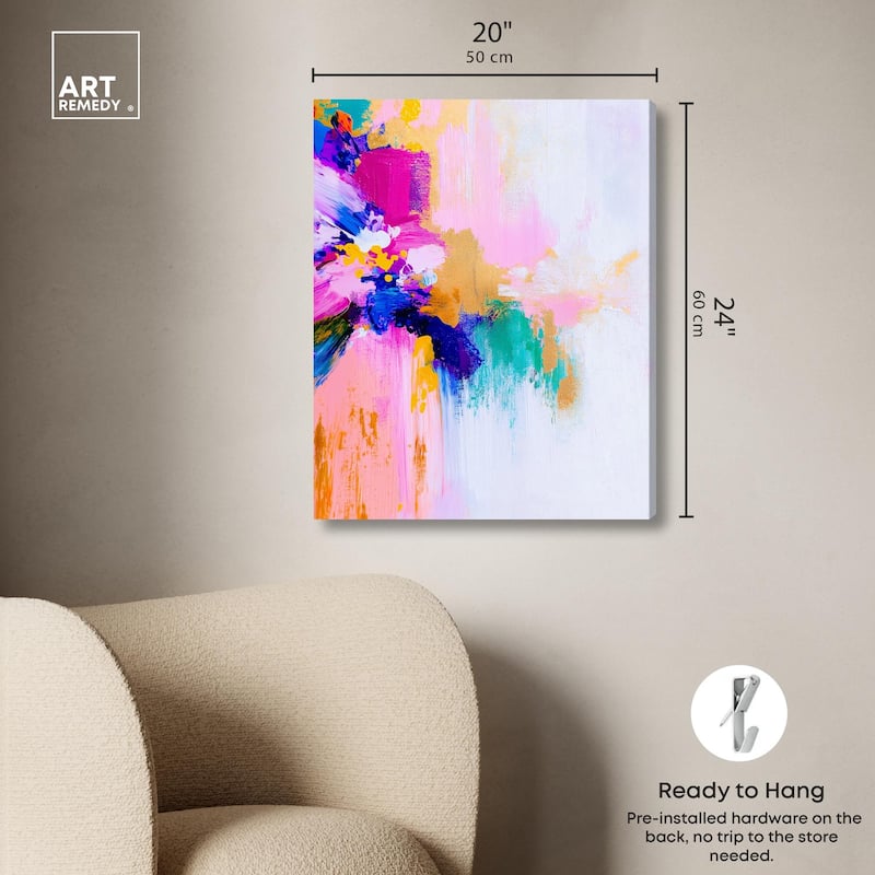 Contrast of Purity III Canvas by Art Remedy, Gallery Wrapped