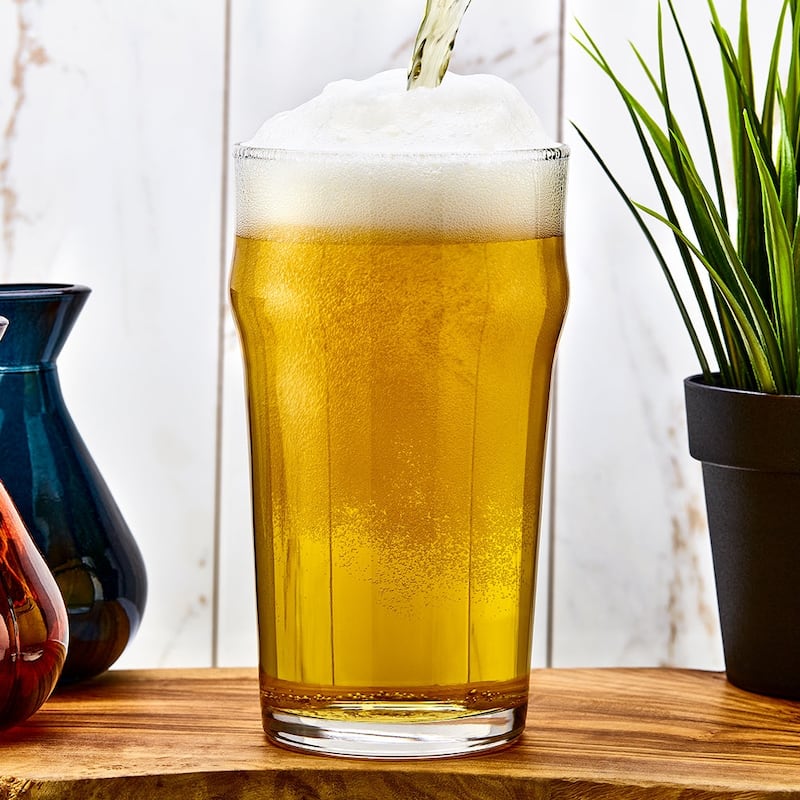 JoyJolt Grant 19 oz Beer Glasses Set of 4