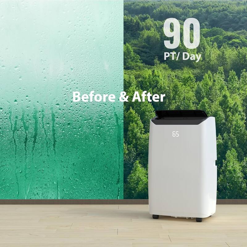 14,000 BTU Portable Air Conditioners With 24H Timer Up to 750 Sq.Ft