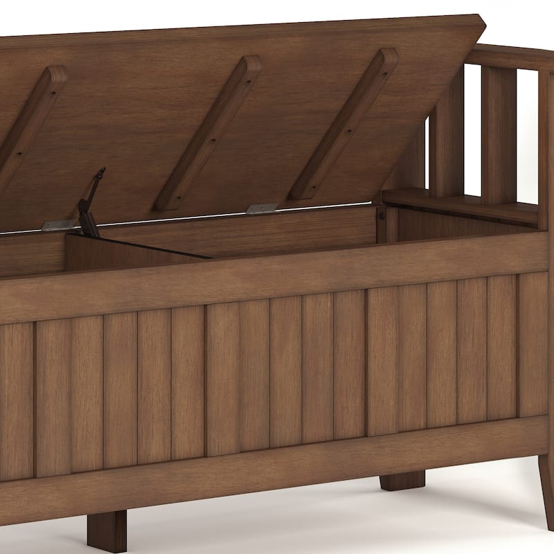 WYNDENHALL Normandy Solid Wood 48-inch Entryway Storage Bench