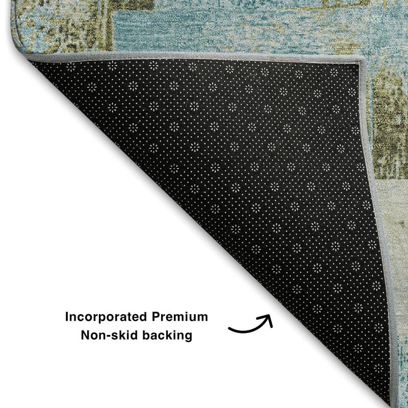 Premium Washable Super Soft Basketweave Mayfield Rug