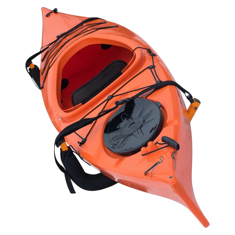 Kayak Storage Hooks - Set of 2 Wall Mount Garage Hangers - 125lbs Capacity Rack for Paddleboards by Rad Sportz (Orange) - Large