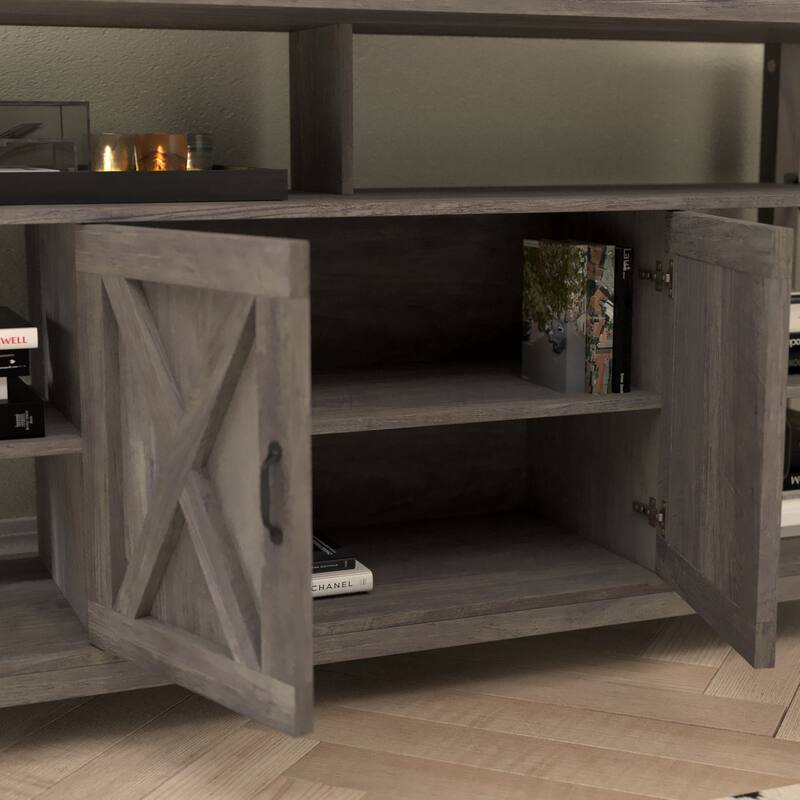TV Stand for up to 60" TV's with Adjustable Shelf and Storage