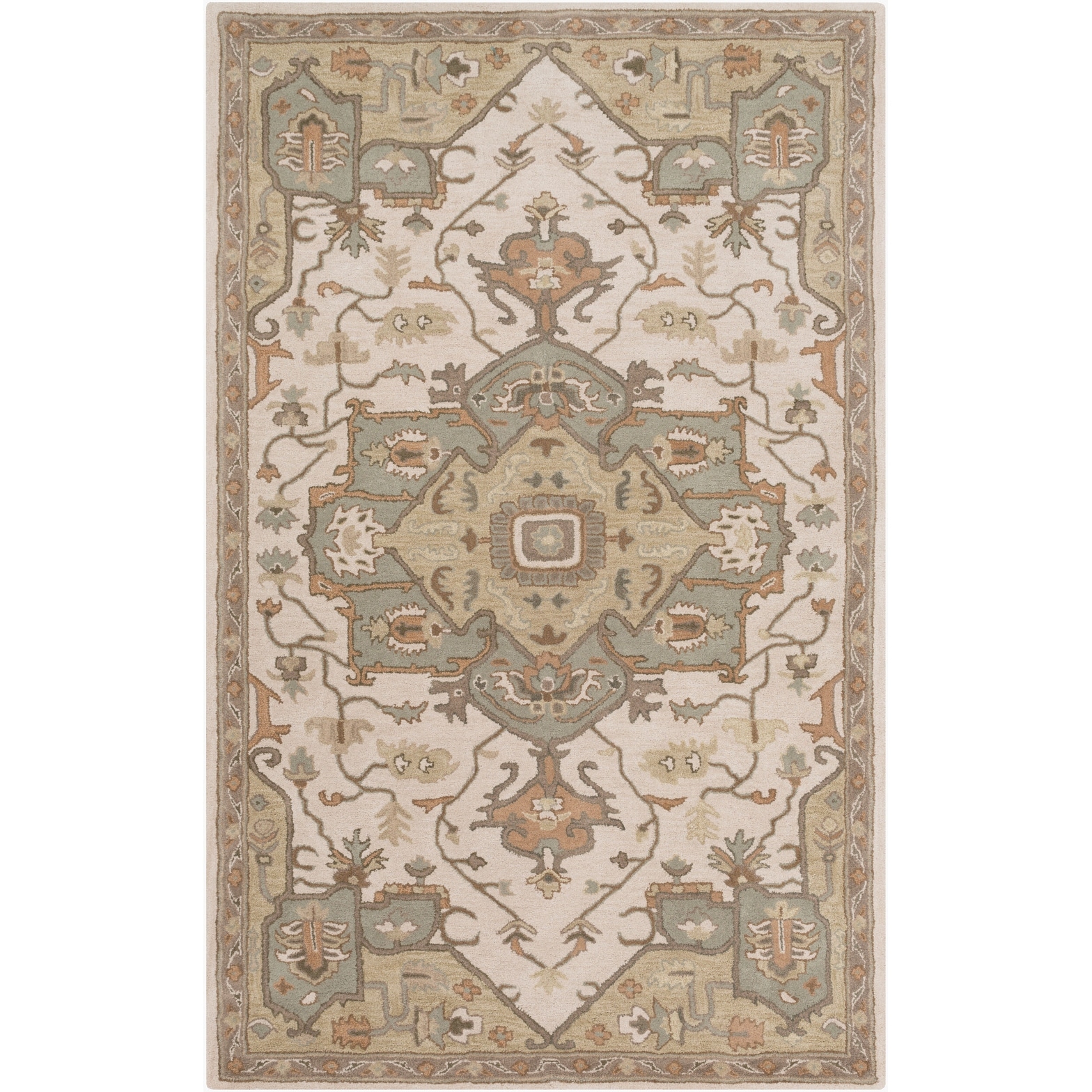 Livabliss Caesar Traditional Medallion Area Rug