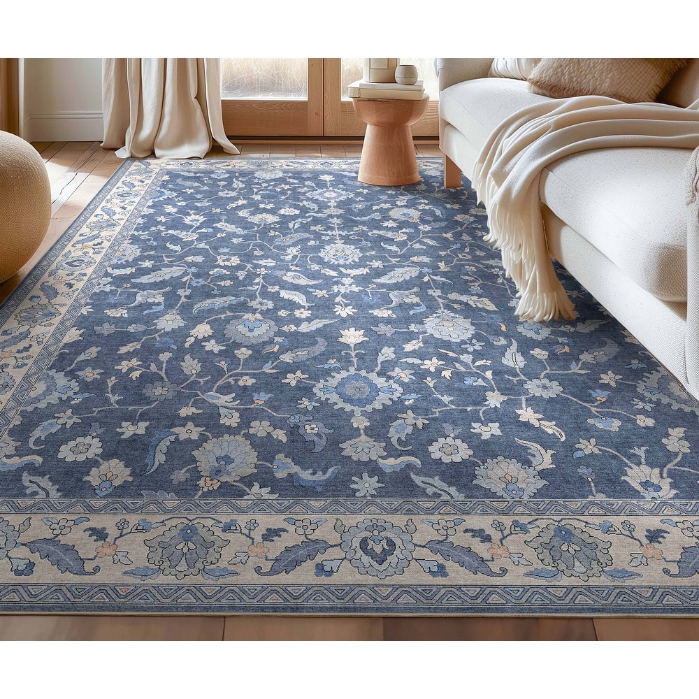 Well Woven Ushak Mardin Updated Traditional Boho Flat-Weave Area Rug