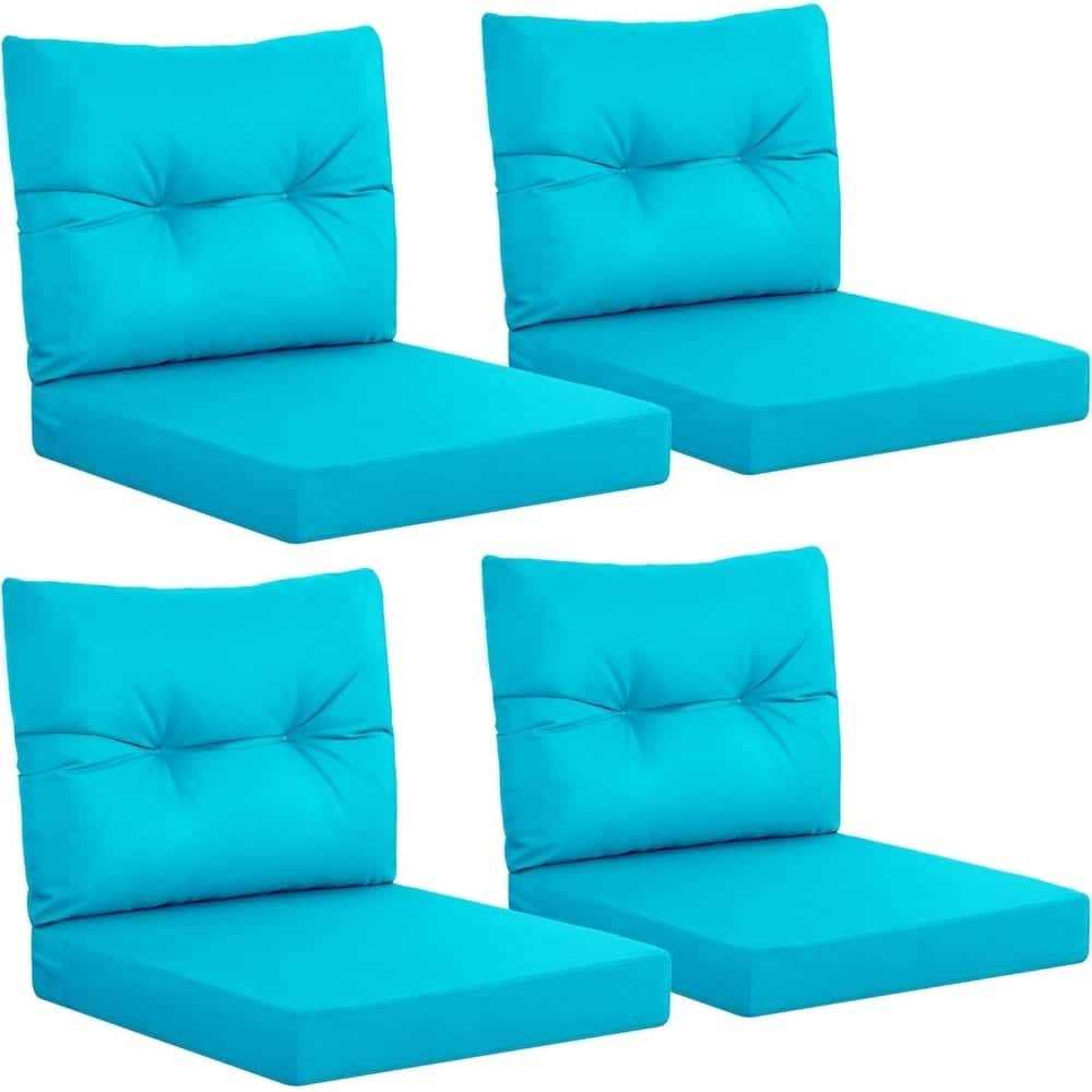 WINSOON 24x24 Inch Outdoor Deep Seat Cushion Set,Waterproof and Resistant Set Of 4