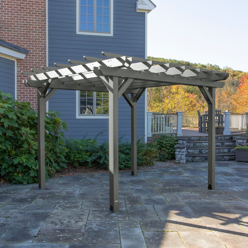 Highwood Bodhi 10 x 10 Recycled Plastic Pergola
