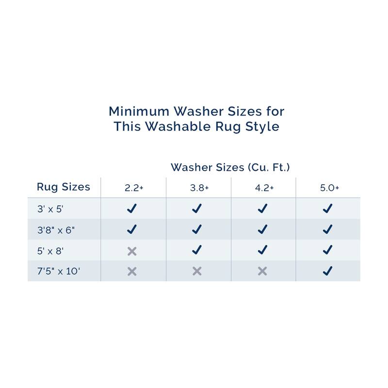 Nuloom Brinley SpinClean Geometric Machine Washable Area Rug