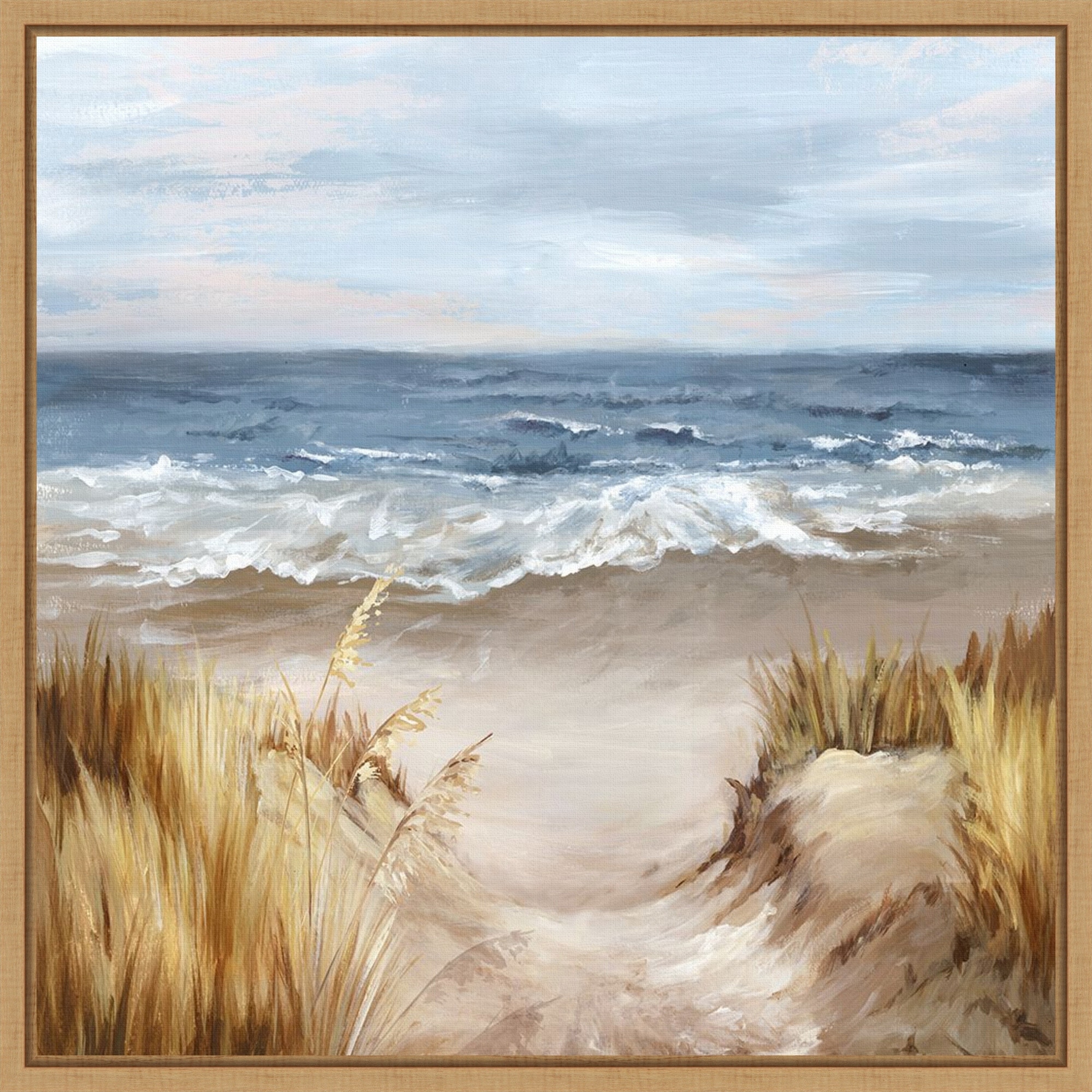 Pathway to the Oceans Edge by PI Studio Framed Canvas Wall Art