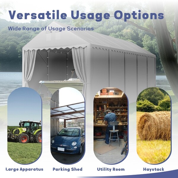 tent  13'x32'x13' Outdoor Portable Commercial Storage Canopy with Roll