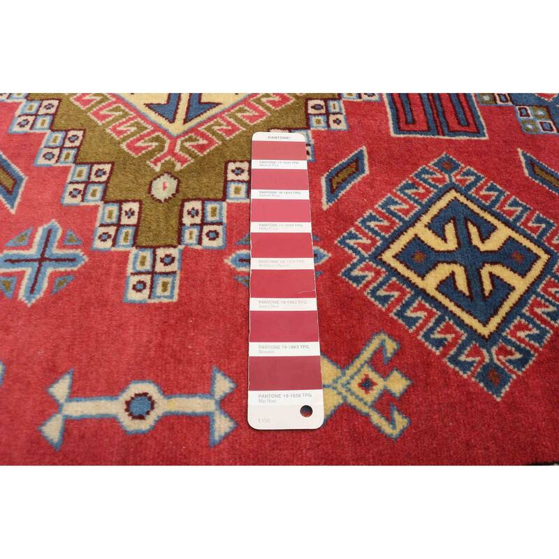 ECARPETGALLERY Hand-knotted Kayseri Vintage Red Wool Rug - 3'6 x 5'4
