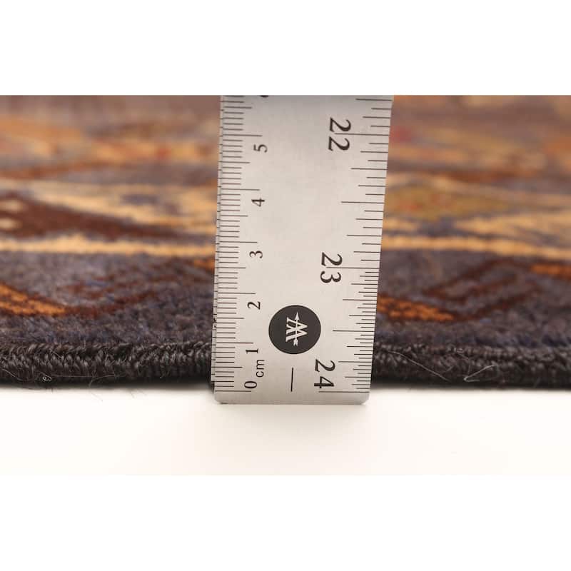 ECARPETGALLERY Hand-knotted Teimani Navy Wool Rug - 3'8 x 6'8