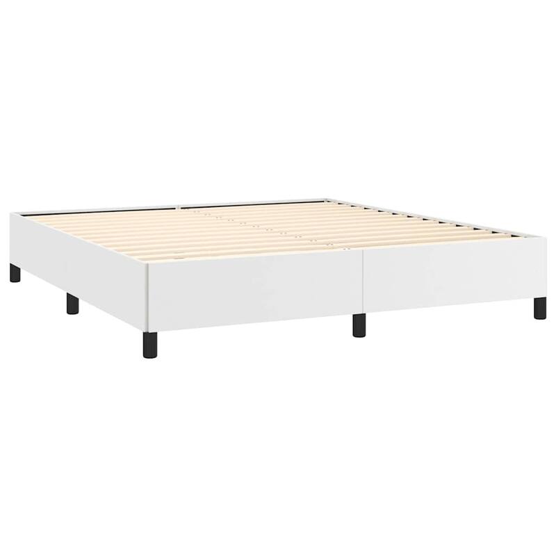 vidaXL Bed Frame, Faux Leather, No Mattress