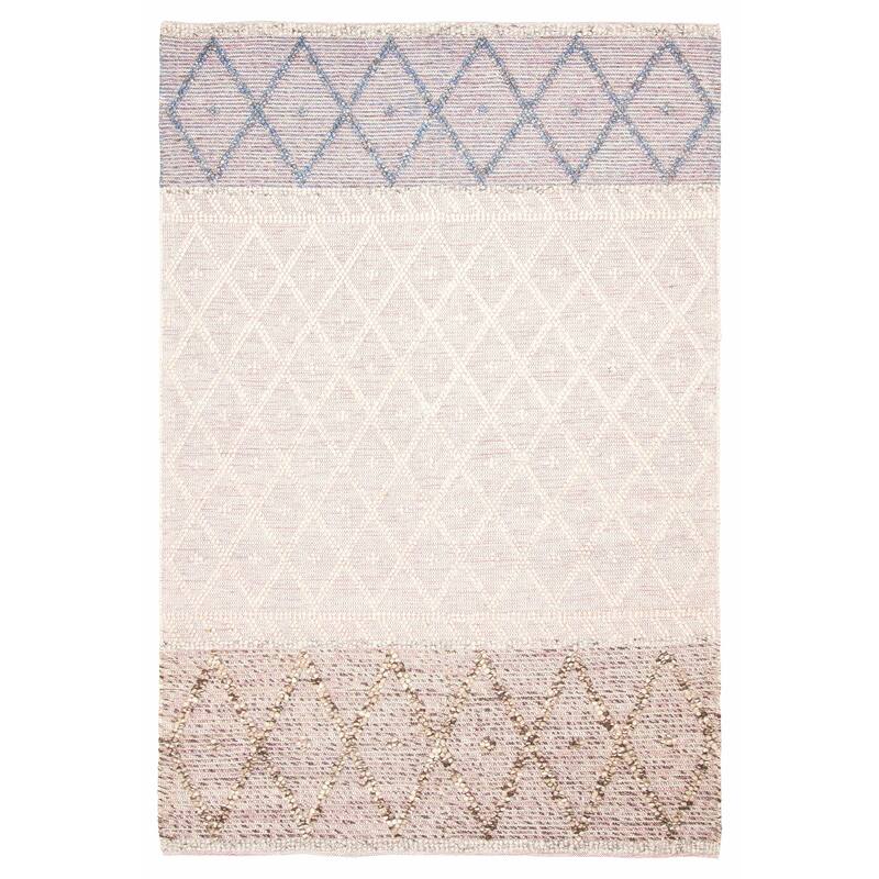 ECARPETGALLERY Braid weave Sienna Beige Wool Rug - 6'2 x 9'1 - Beige - 6'2 x 9'1