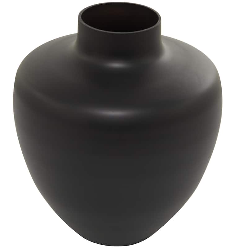 Glass Decorative Vase - Black - Roche River Decor - Black
