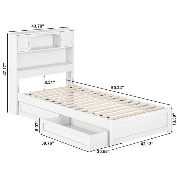 dimension image slide 0 of 6, Hadley Platform Bed with Panel Footboard and Storage Drawers