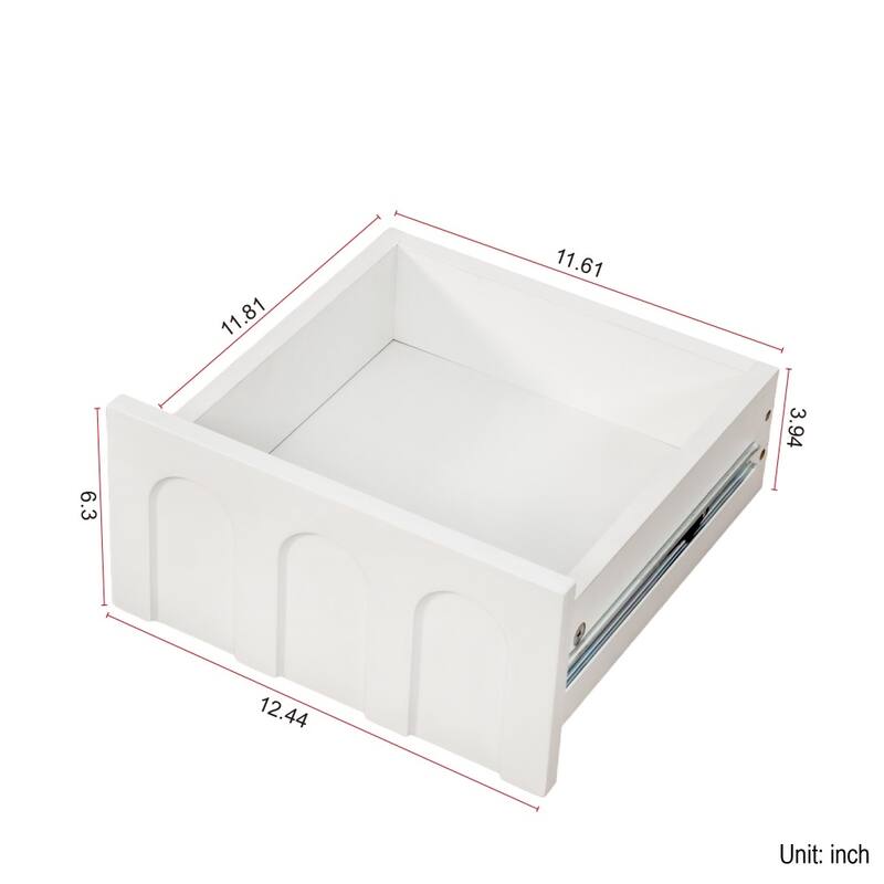 Modern Compact Storage Cabinet with Drawers & Glass Doors