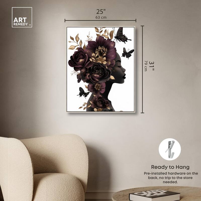 In Her Thoughts II Canvas by Art Remedy