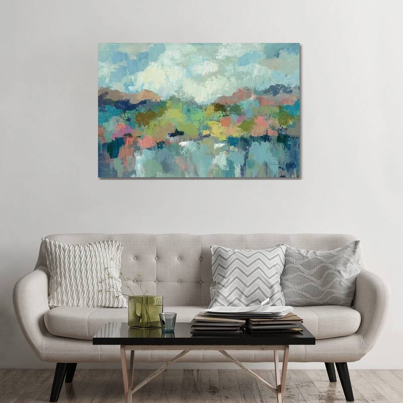 iCanvas "Abstract Lakeside" by Silvia Vassileva Canvas Print - 32x48x1.5