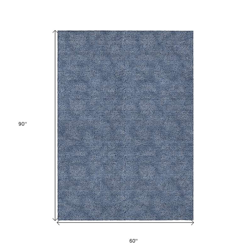 HomeRoots Geometric Transitional Rectangle Outdoor Rug