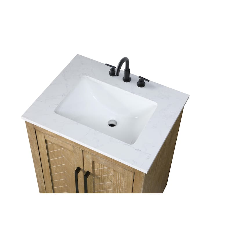 Elegant Lighting VF29024 Chase 24" Free Standing Single Basin Vanity