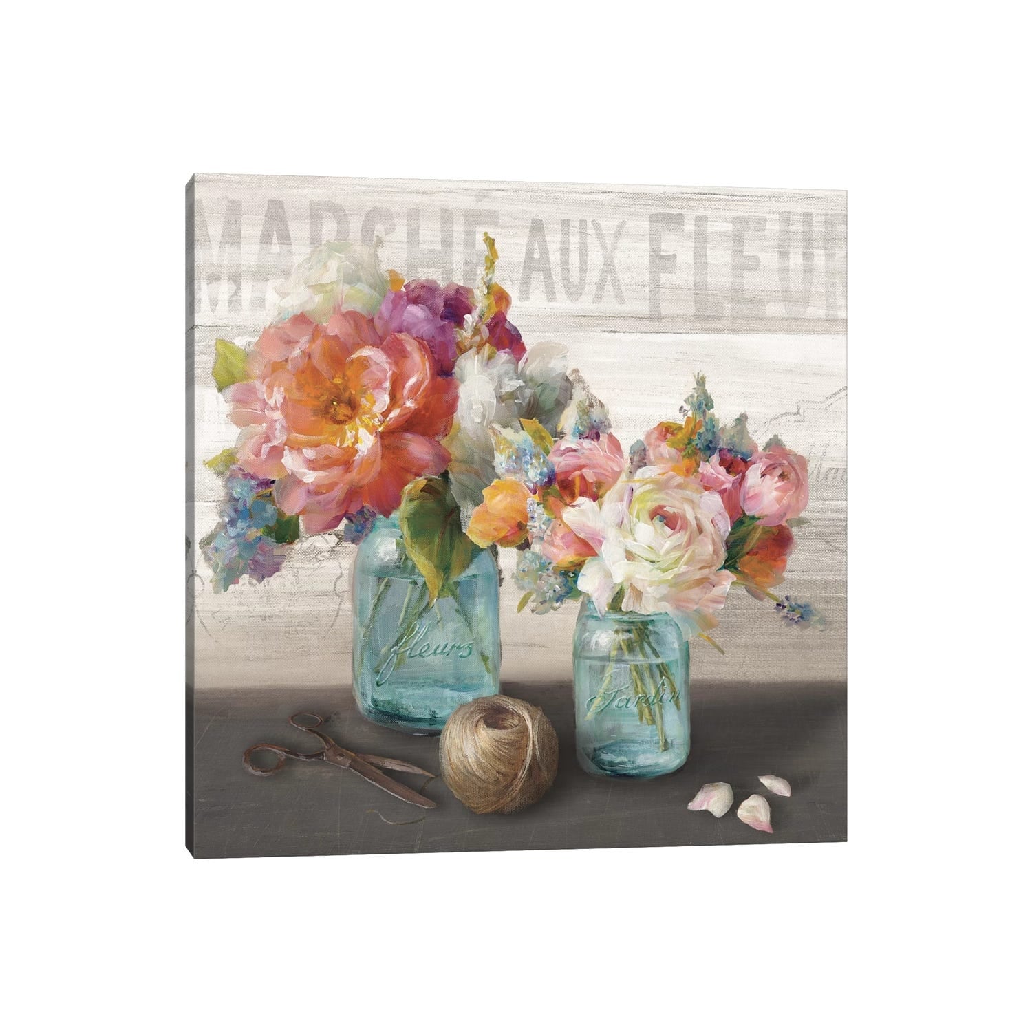 iCanvas "French Cottage Bouquet III" by Danhui Nai Canvas Print