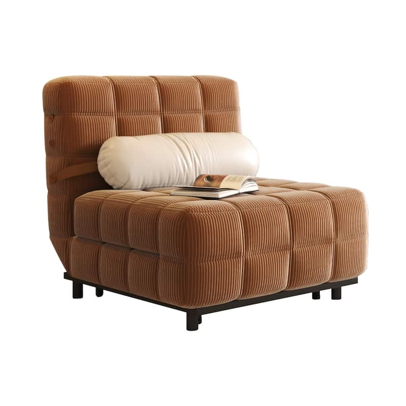 JASIWAY Convertible Sleeper Sofa Bed Chair - Camel
