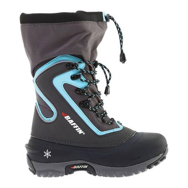 Shop Baffin Women S Flare Snow Boot Charcoal Teal Overstock