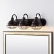 preview thumbnail 2 of 16, Cora 24.5" 3-Light Industrial Farmhouse Iron LED Vanity, Oil Rubbed Bronze by JONATHAN Y - 3 Light